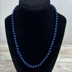 Monet Blue Glass Beaded Necklace
